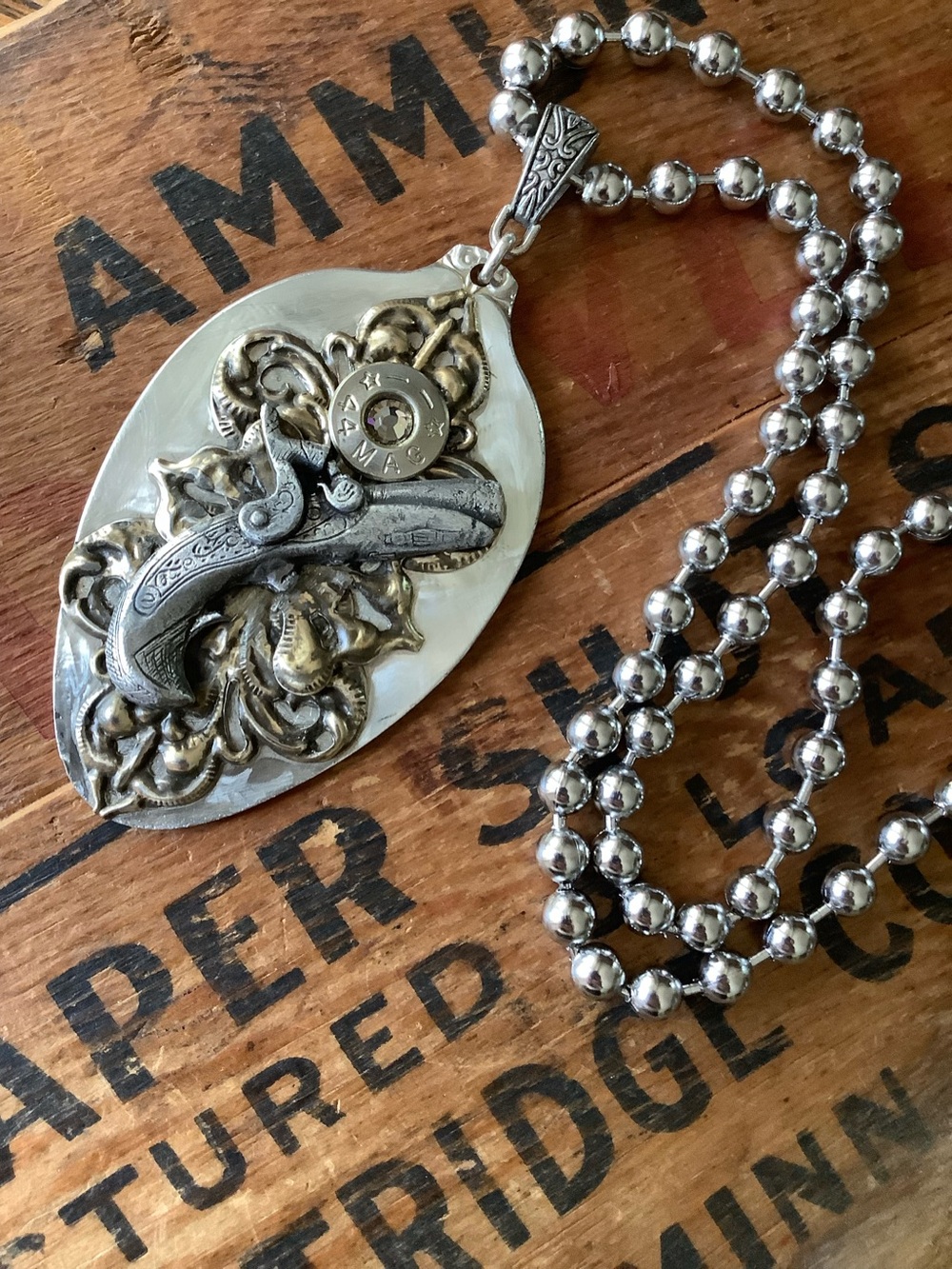 Bullet Shell Pendant Necklace
